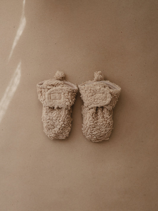 cozy baby booties